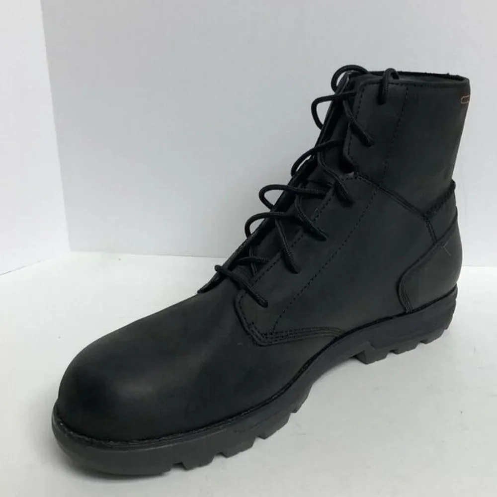 Worx Mens 6” Zink Steel Toe Boot Black Size 13 M